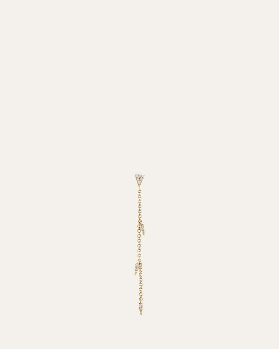 Single 14k Fringe Drop Earring